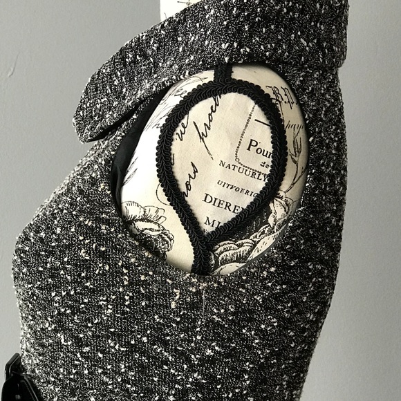 MUSE Black White Belted Waist Dress - Picture 4 of 8